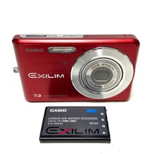 CASIO Compact Digital Camera Red 7.2 Mega Pixels EXILIM EX-Z77 Used Japan