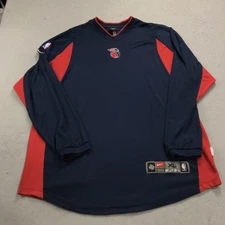 VINTAGE Detroit Pistons Shirt Mens XL TEAM ISSUED Nike Warm Up Mr E NBA Retro
