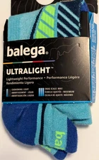 BALEGA ULTRALIGHT PERFORMANCE NO SHOW BLUE SOCKS LARGE MEN 9.5-11.5 W 11-13