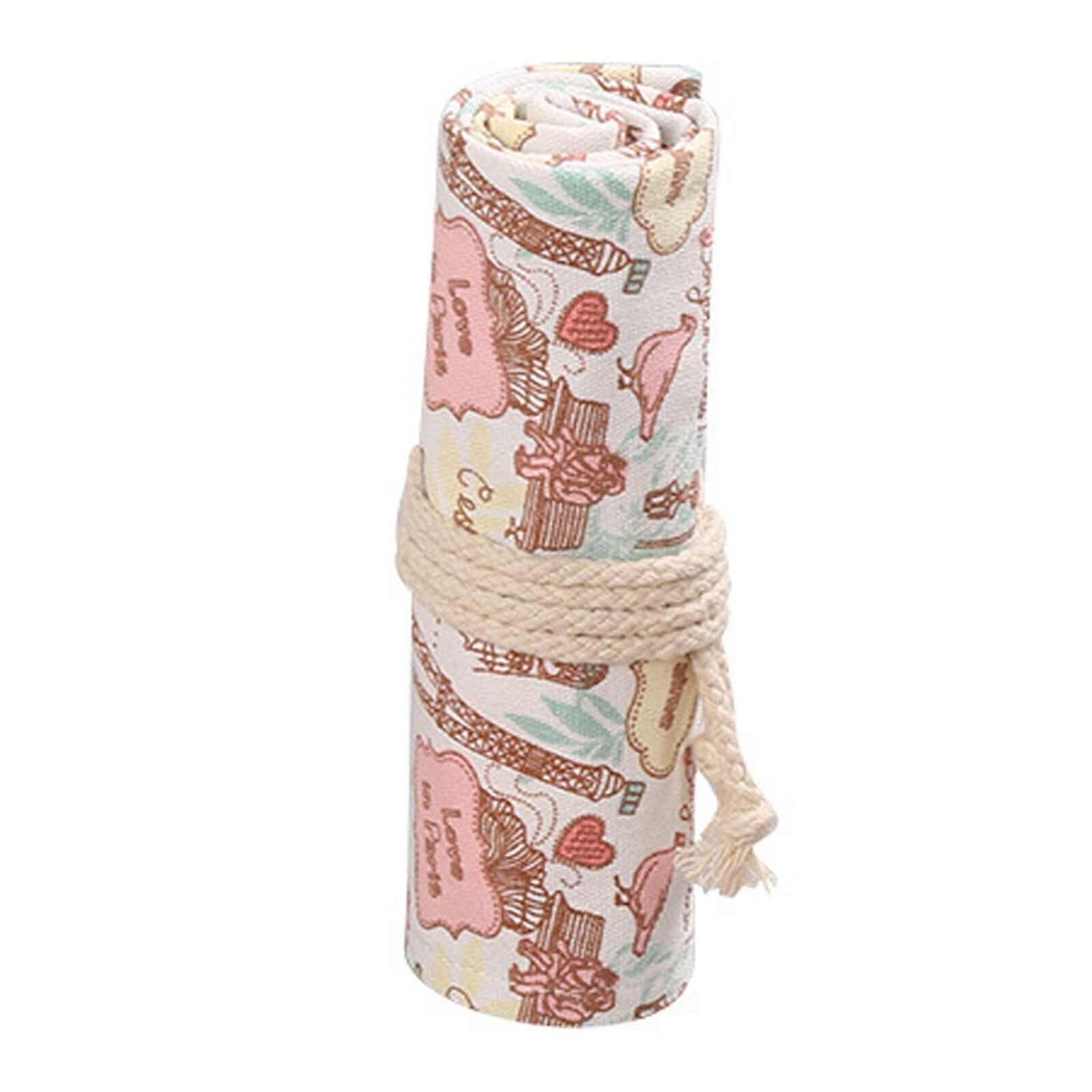 Pencil Roll Holder 36 Slots Canvas Large Capacity Durable Portable Pencil Wrap f