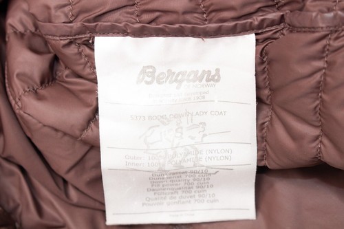 BERGANS Bodo Down Lady Coat Faux Fur Hooded Brown Puffer Parka Long Jacket S - Bild 9 von 10