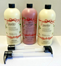 Set Of 3 Philosophy Purity Made Simple Facial Cleanser  Shampoo, Shower Gel NEW