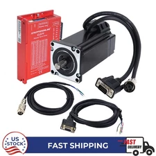 STEPPERONLINE 1Axis Closed Loop Nema 24 4Nm Φ10mm Stepper Motor & Driver CNC Kit