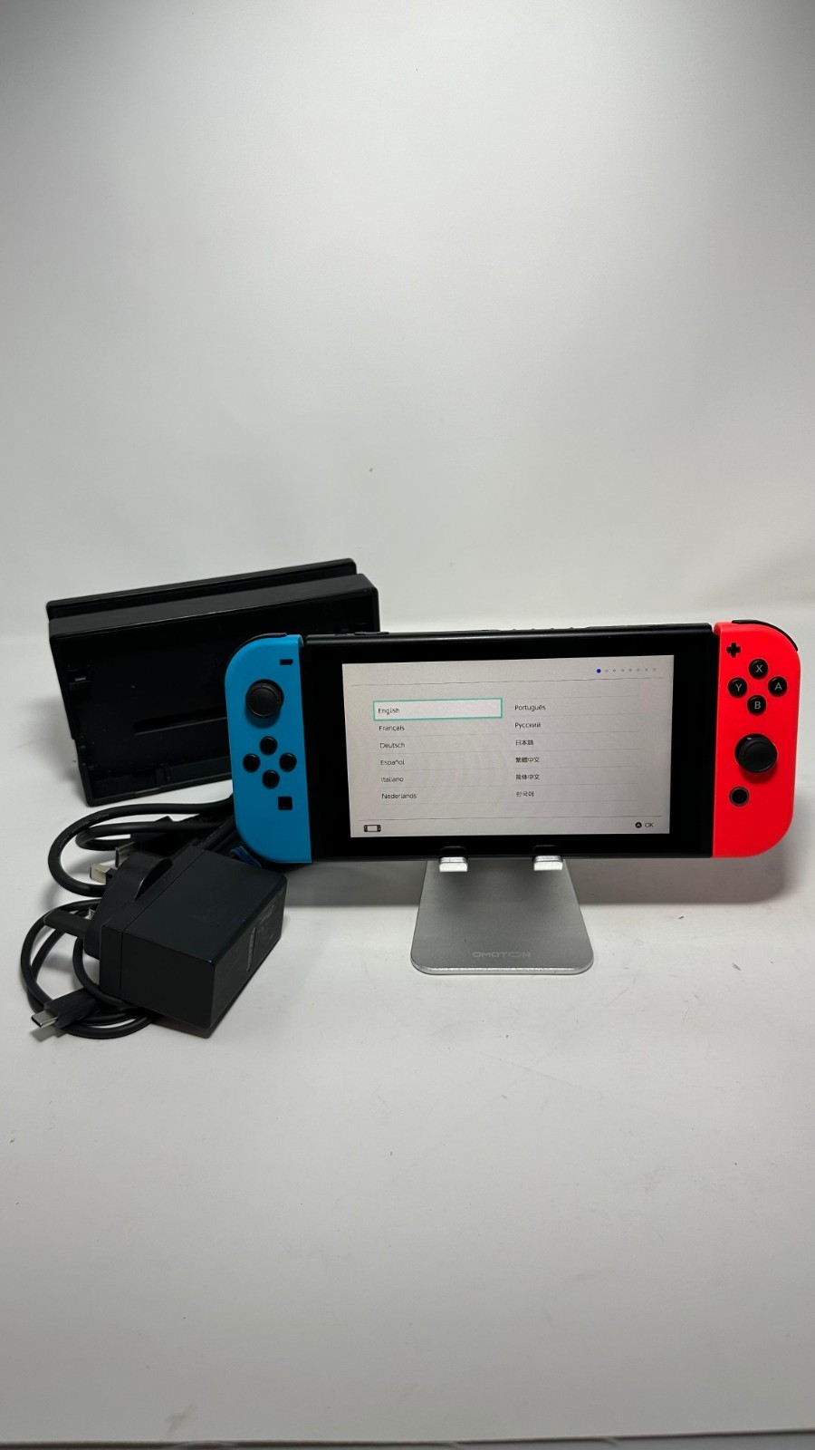 Nintendo Switch HAC-001(-01) Console with Dock & Charger – Tested & Working