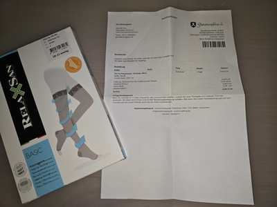 Stay-Up Stützstrümpfe, 140 Denier, Offene Spitze, Skin M, RelaXScan
