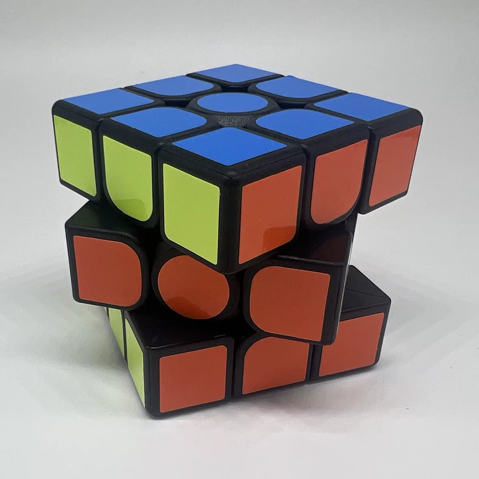 Magic Cube 3X3X3 Nero Adesivo Convenzionale Puzzle Antistress Gioco Professional - Immagine 2 di 4
