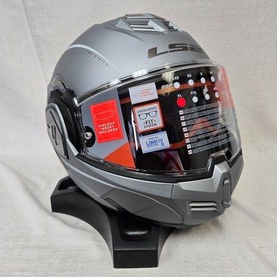 LS2 ADVANT SWIPE Modulaire Motorhelm – Mat Grijs/zwart, 3XL, ECE 22.06, Met Inklapbaar Zonnevizier En Pinlock