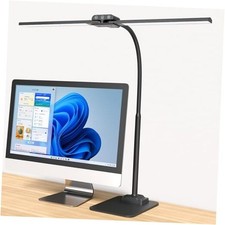 Desk Lamp Double Light: Bright Led Desk Lights for Home Office - Black-28inch
