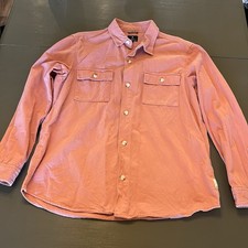 Ben Sherman Men's Pink Cotton Button-Up Shirt XL Long Sleeve