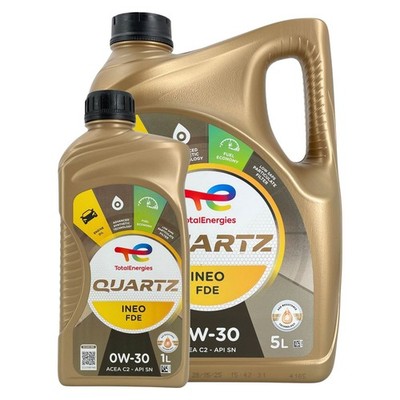 Total Quartz Ineo FDE 0W-30 / 5 Liter Kanister + 1 Liter Flasche API ACEA