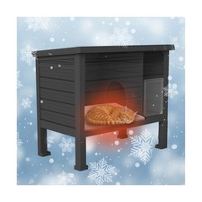 DRATO Outdoor Cat House,Weatherproof Feral Cat Shelter with Raised Floor,Warm...