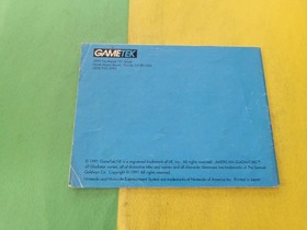 AMERICAN GLADIATORS Nintendo NES Game Original 1991 Manual Booklet **ONLY**