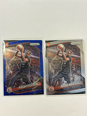 Panini 2025 Prizm WNBA Rayah Marshall RC #47 Connecticut Sun USC 2 Cards