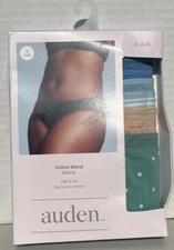 Women's 5pk Cotton Stretch Bikini Underwear - Auden  Assorted Color S: Mid Rise,