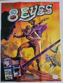 Cartel de cable Burai Fighter NES (CIB), inserciones manuales e ilustradas