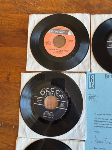 Sammy Davis Jr. 45 RPM Lot (10) owned by Sammy Davis Jr. w/ COA all Near Mint - Imagen 8 de 11