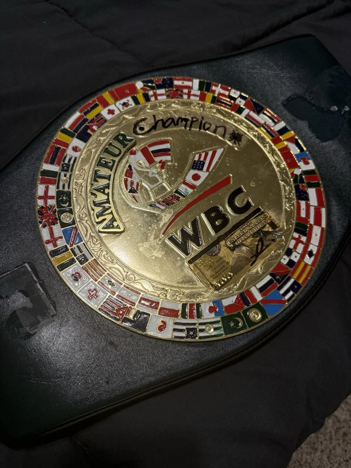 CINTURÓN/TÍTULO CAMPEONATO CAMPEONATO WBC BOXEO AMATEUR CINTURÓN ADULTO Talla Foto 3 de 4