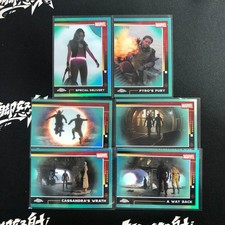 2025 Topps Chrome Marvel Deadpool A Daring Escape A Way Back /199 Aqua 6 Lot