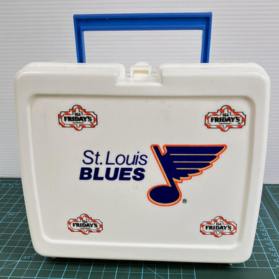 St Louis Blues Lunch Box Lunchbox Plastic NHL Hockey TGI Fridays SEE PHOTOS