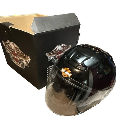 New Harley Davidson Ultra Jet Helmet Black XL Open Face 3/4 Shield 98207-05V/002