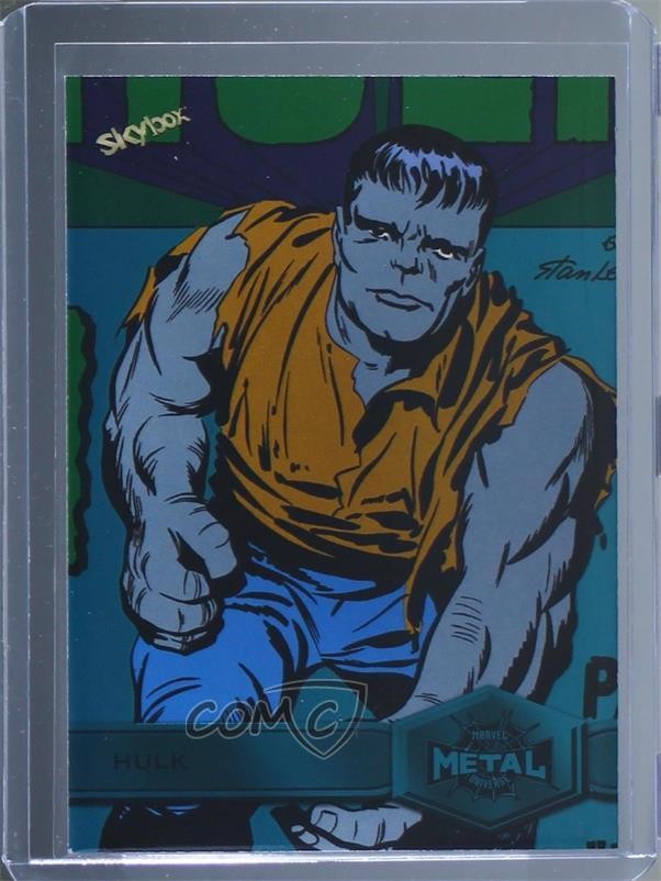 2022 Marvel Metal Universe Spider-Man Turquoise Light FX /50 Hulk #133 0t02