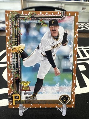 2025 Topps Holiday Light Variation Paul Skenes Pittsburgh Pirates