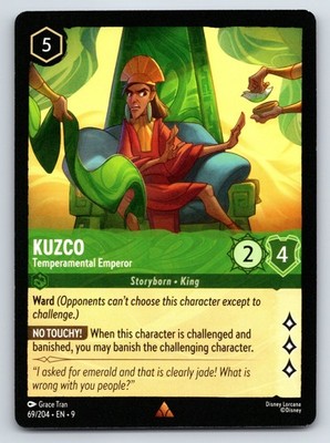 Disney Lorcana Kuzco - Temperamental Emperor The First Chapter Rare #84/204 NM