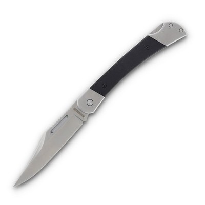 Rough Rider Large 9'' Classic Lockback Folding Knife - Black G10 Handles - 110