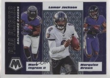 2020 Panini Mosaic Flea Flicker II Marquise Brown Lamar Jackson Mark Ingram w1s