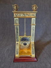 Vintage French Sky Mall Noble Brass Guillotine, Cigar Cutter, Gold Plated