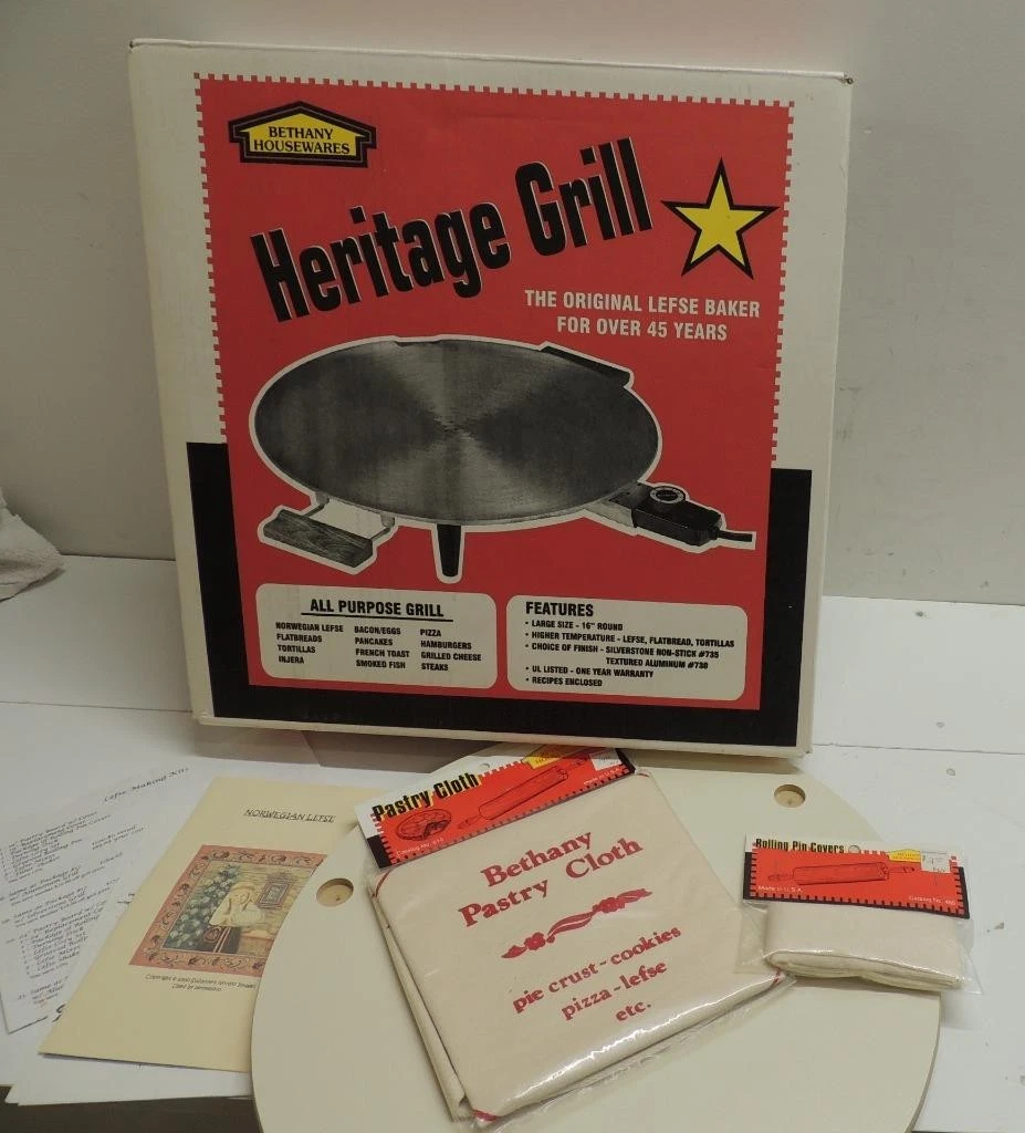 Bethany Heritage #735 16" Silverstone Grill + Jacobs Plate + Cloth + Pin Covers