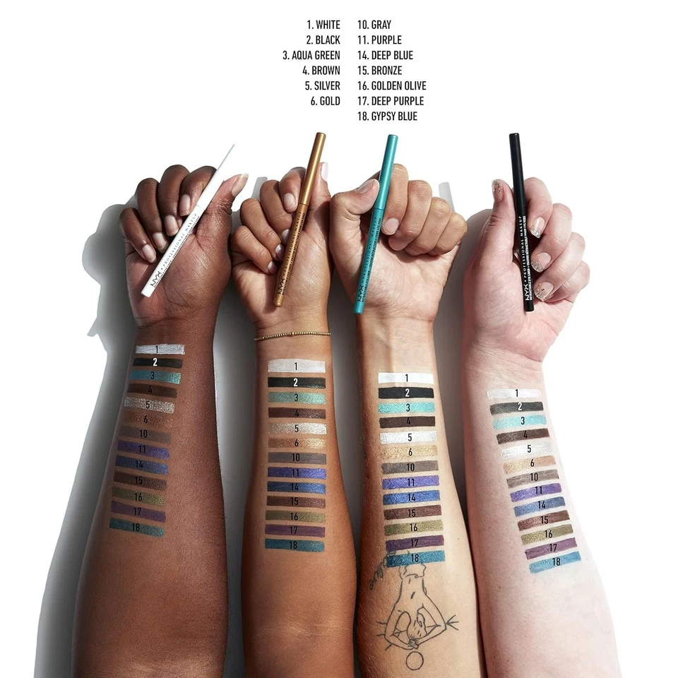 NYX PROFESSIONAL MAKEUP MASTER KAJALSTIFT CRAYON POUDRE  - GREY/GRAU - Bild 4 von 4