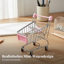 Mini-Einkaufswagen Metallkonstruktion kleiner Supermarktwagen für Büro, Kinder