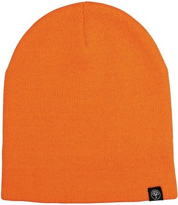 Böker Beanie orange Acryl Strickmütze dezentes Logo One Size Winter Watch Cap