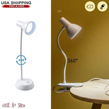 LED Desk Lamp Adjustable Swing Arm Lamp with Clamp Eye-Caring Reading Desk Light
