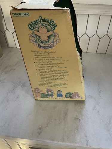 Cabbage Patch Kids Coleco 1983 Preemie! Girl Blue Eyes. New in Box. Blonde - Picture 7 of 14