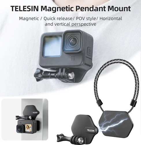 Magnetic Neck Mount for Action Camera for GoPro Hero Insta360 Ace DJI Action 5