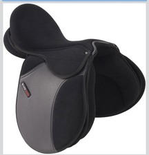 Hi-Lite Elite Saddle Black Synthetic 16inch