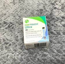OneTouch Ultra 25 Test Strips Blood Glucose Exp 12/31/2025 Sealed