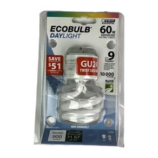 Feit Electric EcoBulb Daylight CFL light bulb 60W equivalent GU24 twist lock