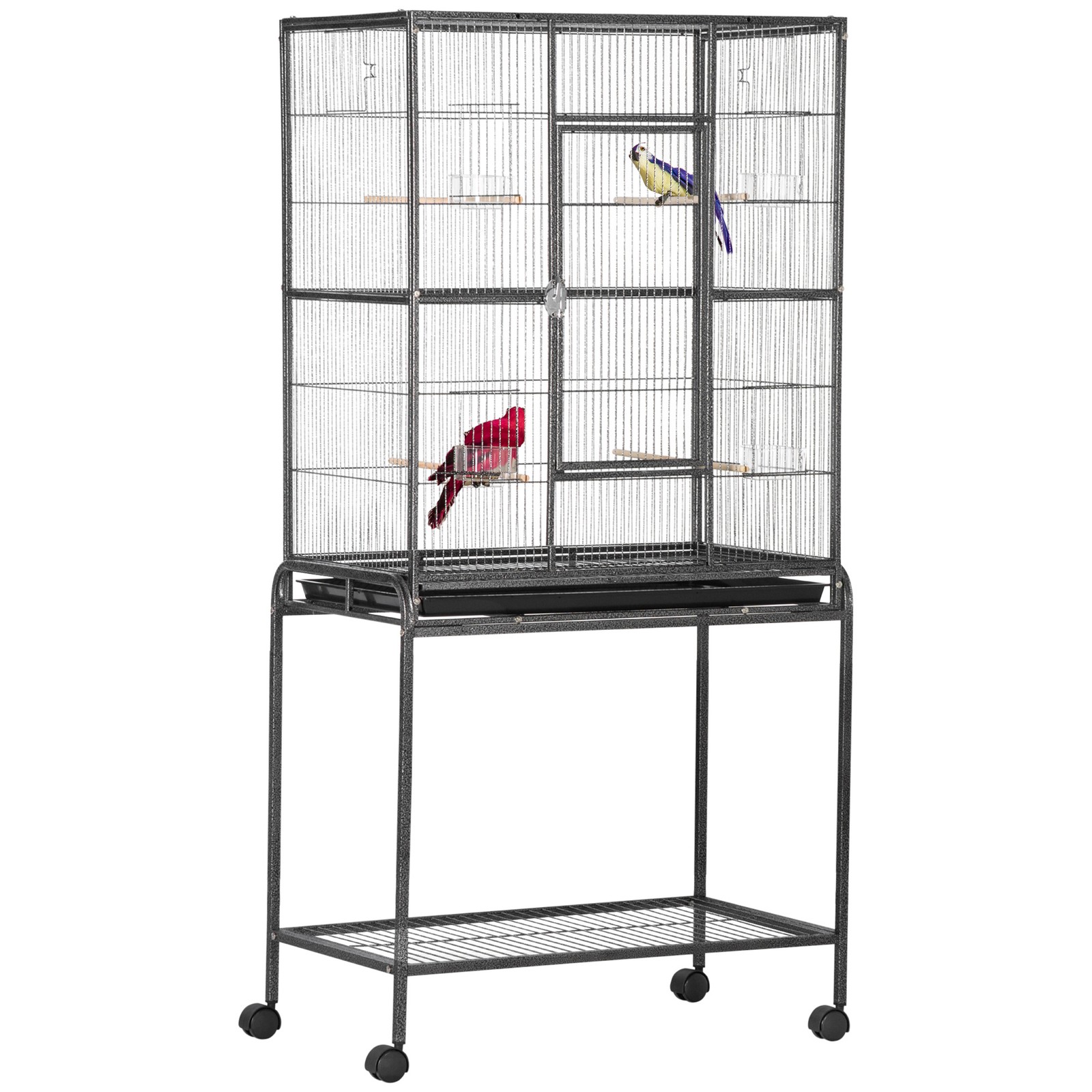 With Detachable Rolling Stand Storage Shelf