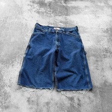 Vintage 90's Old Navy Baggy long fit denim jean shorts jorts