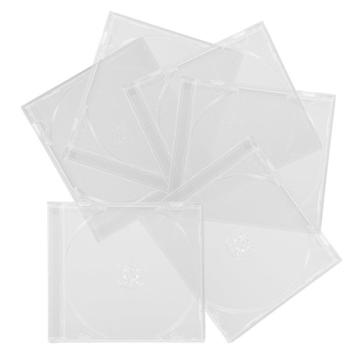 6 Pcs CD-Hülle Reisen Transparente CD-Hüllen Schmale Jewel Cases - Bild 6 von 12