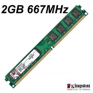 Kingston valueram memory 2gb dimm 240pin ddr2 667mhz / pc2-5300 - cl5 1.8v niet-gebufferd - niet-ecc (740617083217)