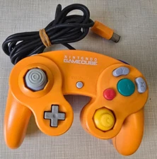 Nintendo Official GameCube Controller Orange NGC DOL-003 US SELLER