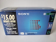 Lot 38 ct Sony MFD-2HD IBM Formatted 3.5 Micro Floppy Disks Double Sided NEW