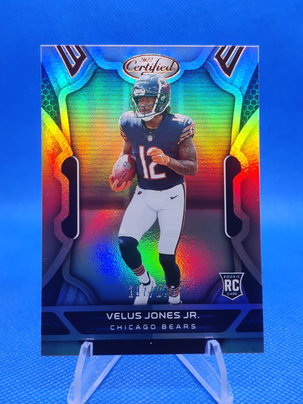 🔵 2022 Panini Certified VELUS JONES JR Bronze Mirror RC #131 /275 Bears