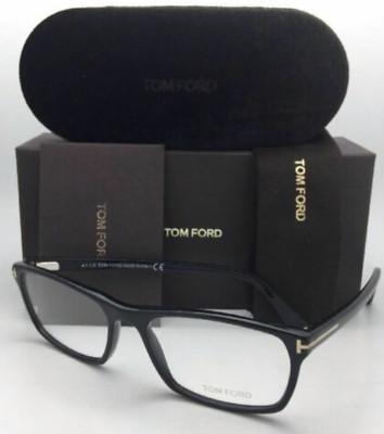 TOMFORD| (STE001 S0066 ZSKYE) New Tom Ford Reading Glasses TF 5295 001 56-17 Shiny Black