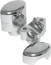 LA Choppers Smooth Chrome Riser for 1in. Handlebar USA Made LA-7402-01