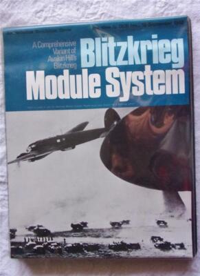 SPI 1973: Blitzkrieg Module System game + S&T #19 Magazine (UNPUNCHED) Tray Ed
